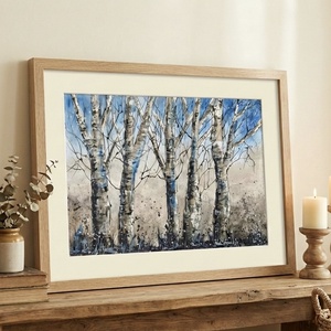 Eredeti akvarell (A4) - Nyírfák  - művészet - festmény - akvarell - Meska.hu