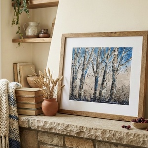 Eredeti akvarell (A4) - Nyírfák  - művészet - festmény - akvarell - Meska.hu