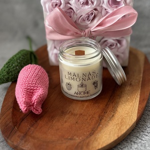 Aromé Málnás Limonádé Szójaviasz Gyertya - otthon & életmód - gyertya, illat, aroma - aromalámpa - Meska.hu