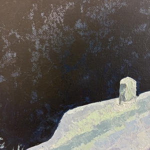 Téli kunyhó olajfestmény - művészet - festmény - olajfestmény - Meska.hu