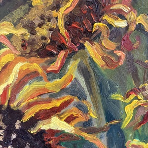 Napraforgó olajfestmény - művészet - festmény - olajfestmény - Meska.hu