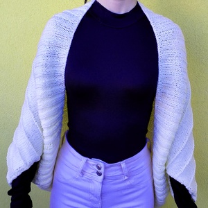 Kézzel kötött shrug/kardigán, Ruha & Divat, Női ruha, Kardigánok, Kötés, MESKA