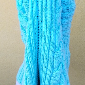 Kézzel kötött egyedi pulóver - ruha & divat - női ruha - pulóver - Meska.hu