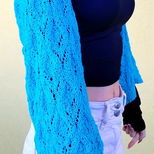 Kézzel kötött nyári shrug/kardigán - ruha & divat - női ruha - kardigánok - Meska.hu