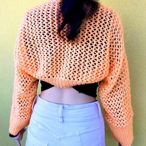 Kézzel kötött shrug/kardigán - ruha & divat - női ruha - kardigánok - Meska.hu