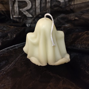 Kézműves gyertya, cuki szellem  - otthon & életmód - gyertya, illat, aroma - gyertya - Meska.hu