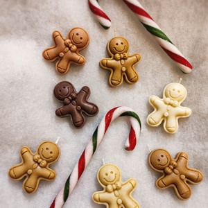  Kézműves gyertya, mézeskalács ember - Meska.hu