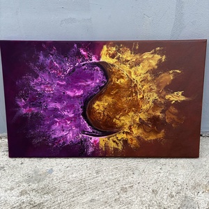 Chaos � 30�50 cm eredeti akrilfestmény, Művészet, Festmény, Akril, , MESKA