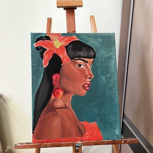 Tropical beauty - művészet - festmény - akril - Meska.hu
