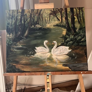 Bűn és szenny az élet, Ketten voltunk csak tiszták, hófehérek. - művészet - festmény - akril - Meska.hu