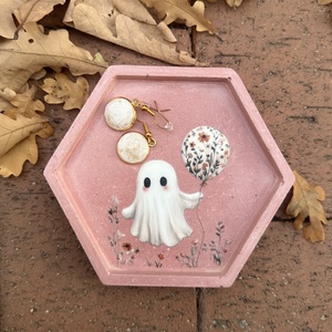 Beton alátét Halloween témában, Otthon & Életmód, Dekoráció, Halloween, Halloweeni dekoráció, Mindenmás, MESKA