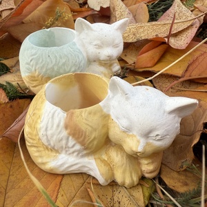 Beton-Cica mécsestartó, Otthon & Életmód, Gyertya, illat, aroma, Mécses és mécsestartó, Mindenmás, MESKA