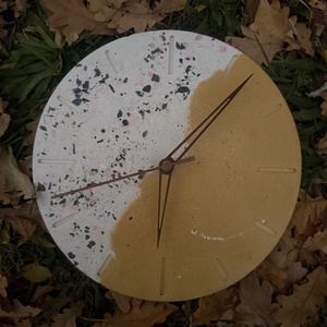 Beton falióra - terrazzo mintával, Otthon & Életmód, Dekoráció, Fali és függő dekoráció, Falióra & óra, Mindenmás, MESKA