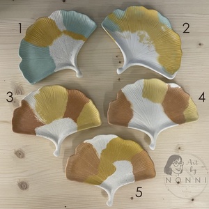 Beton gingko tál - ékszer - ékszertartó - ékszertartó tál - Meska.hu