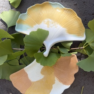 Beton gingko tál - ékszer - ékszertartó - ékszertartó tál - Meska.hu