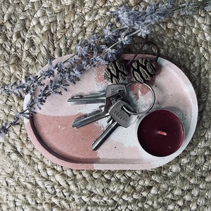 Beton alátét - ovális, Otthon & Életmód, Konyhafelszerelés, tálalás, Tálalás, Tányér- és poháralátét, Mindenmás, MESKA