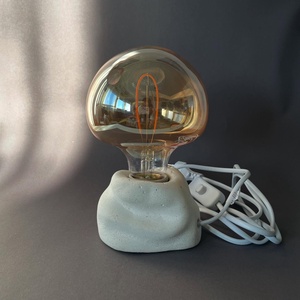 Design beton asztali lámpa - Meska.hu