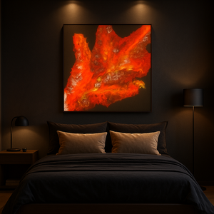 Láng fluid art festmény  - művészet - festmény - akril - Meska.hu