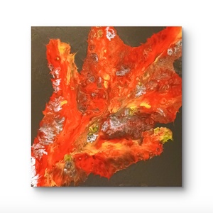 Láng fluid art festmény  - művészet - festmény - akril - Meska.hu