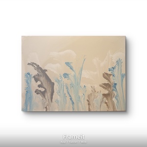 Csendes növekedés- absztrakt akril pouring festmény vásznon - művészet - festmény - akril - Meska.hu