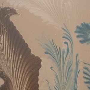 Csendes növekedés- absztrakt akril pouring festmény vásznon - művészet - festmény - akril - Meska.hu