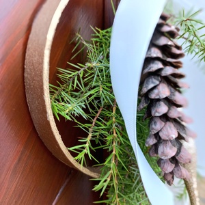 PILLE ajtódísz - karácsony - adventi díszek - adventi ajtódísz - Meska.hu