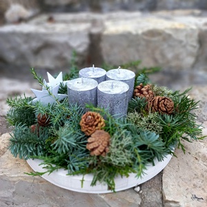 SHINE adventi koszorú - karácsony - adventi díszek - adventi koszorú - Meska.hu