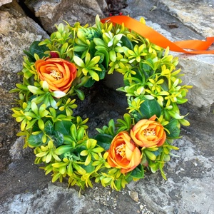 SÁRGA ajtódísz - otthon & életmód - dekoráció - ajtó- és ablak dekoráció - ajtódísz & kopogtató - Meska.hu