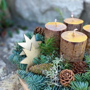 SHINE adventi koszorú - karácsony - adventi díszek - adventi koszorú - Meska.hu