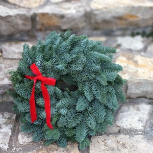 NOBILIS fenyő ajtódísz - karácsony - adventi díszek - adventi ajtódísz - Meska.hu