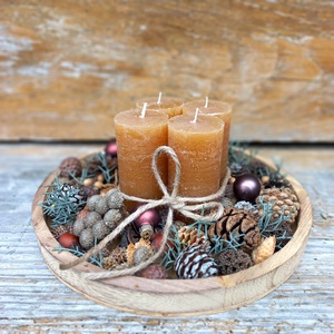 CSINÁLD MAGAD MÉZ adventi koszorú - karácsony - adventi díszek - adventi koszorú - Meska.hu