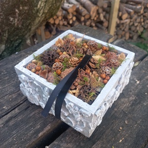 SÍRDÍSZ gipsz kocka - otthon & életmód - vallás - temetkezési tárgy - sírdísz, kegyeleti dísz - Meska.hu