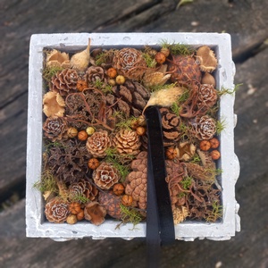 SÍRDÍSZ gipsz kocka - otthon & életmód - vallás - temetkezési tárgy - sírdísz, kegyeleti dísz - Meska.hu