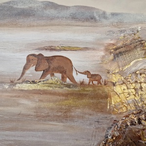 Masai - művészet - festmény - akril - Meska.hu