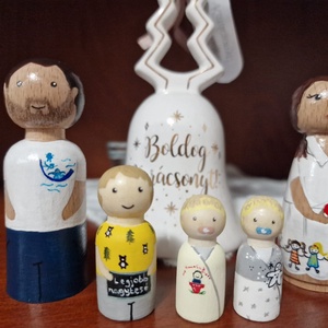 Családi peg doll - Meska.hu