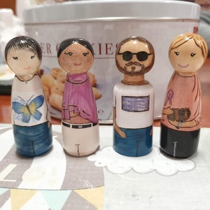 Családi peg doll - játék & sport - baba & babaház - baba - Meska.hu