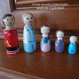 Családi peg doll - játék & sport - baba & babaház - baba - Meska.hu