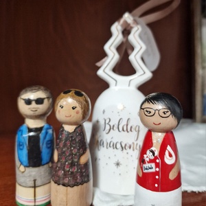 Családi peg doll - játék & sport - baba & babaház - baba - Meska.hu