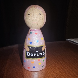 Fa egyedi baba - Meska.hu