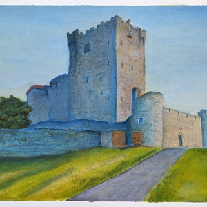 Castle, Művészet, Festmény, Olajfestmény, Festészet, MESKA