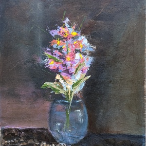 Flowers, Művészet, Festmény, Olajfestmény, Festészet, MESKA