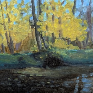 Autumn forest, Művészet, Festmény, Olajfestmény, Festészet, MESKA
