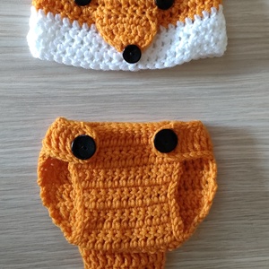 Horgolt róka szett újszülöttek ek - Meska.hu