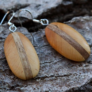 Fa fülbevaló - Meska.hu