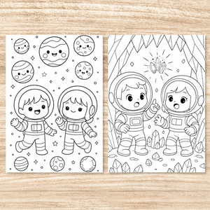 Színező gyerekeknek  Letölthető, azonnal nyomtatható  Űrkaland (PDF, 20 oldal) - otthon & életmód - papír, írószer - színező - Meska.hu