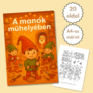 Karácsonyi színező letölthető azonnal nyomtatható - Meska.hu