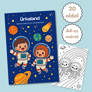 Színező gyerekeknek  Letölthető, azonnal nyomtatható  Űrkaland (PDF, 20 oldal), Otthon & Életmód, Papír, írószer, Színező, Fotó, grafika, rajz, illusztráció, MESKA