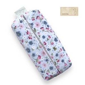 Virágos rét mintás papírzsebkendő tartó - táska & tok - pénztárca & más tok - zsebkendőtartó tok - Meska.hu