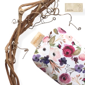 Virágtenger mintás PRÉMIUM pamut zsebkendő tartó - Artiroka, Táska & Tok, Pénztárca & Más tok, Zsebkendőtartó tok, Varrás, MESKA