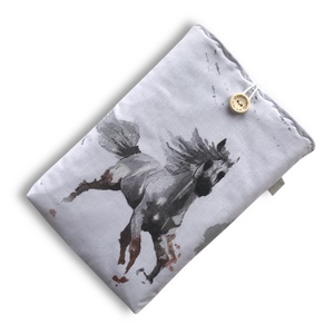 Ló mintás könyvtok gombos zárral  - Meska.hu